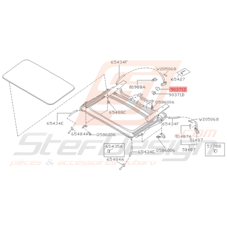 Bouchon en Caoutchouc Origine Subaru Impreza GT 1993 - 2000