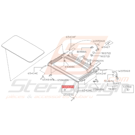 Bouchon Toit Ouvrant Origine Subaru Impreza GT 1993 - 2000