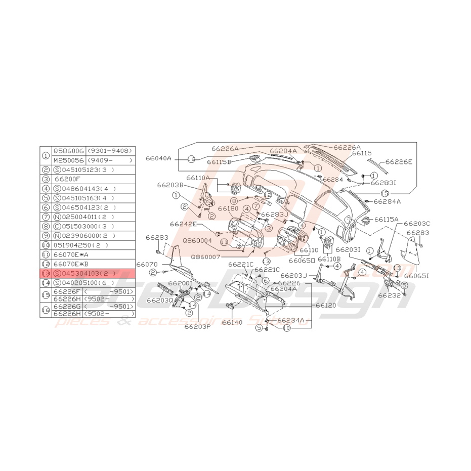 Vis Origine Subaru GT