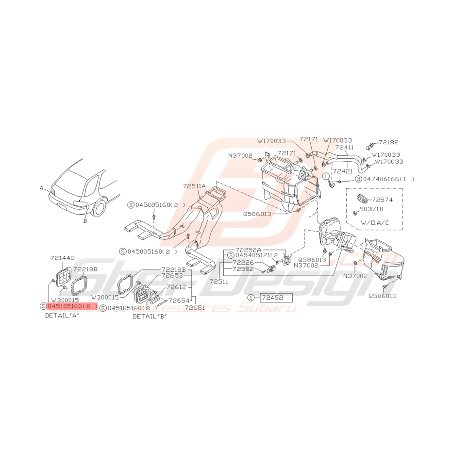 Vis Taraudeuse Origine Subaru GT Vis Taraudeuse Origine Subaru GT