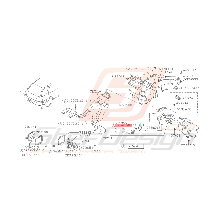 Vis Taraudeuse Origine Subaru GT Vis Taraudeuse Origine Subaru GT