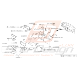 Schéma Système de Contrôle Tableau de Bord Subaru GT 98 - 00