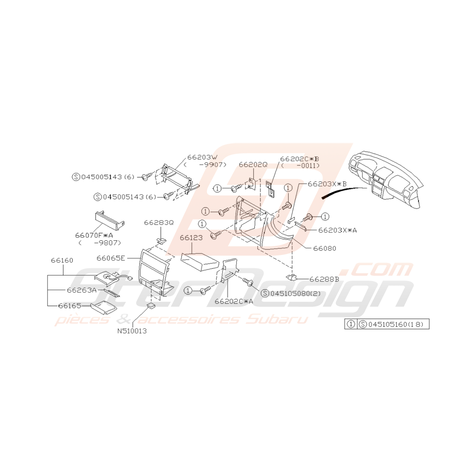 Schéma Système de Contrôle Tableau de Bord Subaru GT 98 - 00 Schéma Système de Contrôle Tableau de Bord Subaru GT 98 - 00