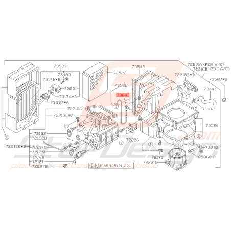 Support de Thermistor Origine Subaru GT 1997 - 2000