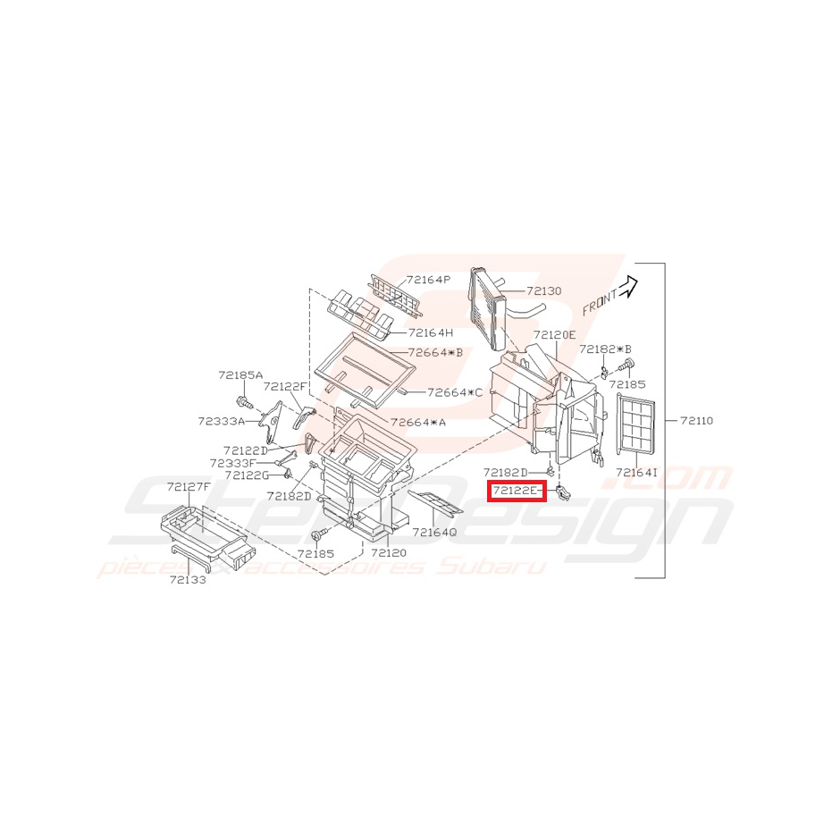 Levier Origine Subaru Impreza GT 1997-2000