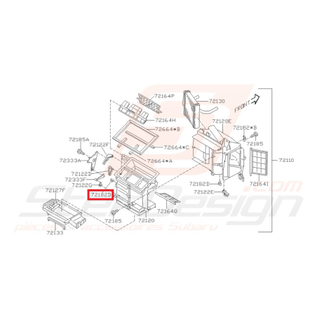 Attache Boitier d'admission Origine Subaru GT 1997 - 2000