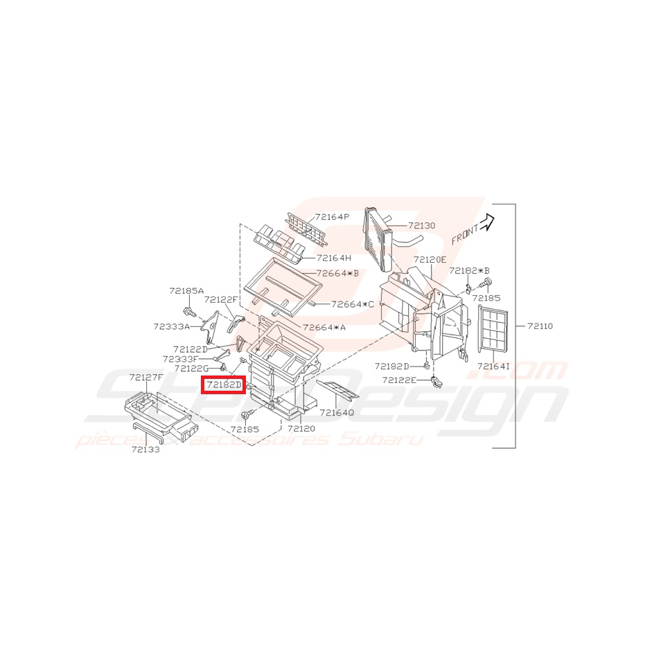 Attache Boitier d'admission Origine Subaru GT 1997 - 2000