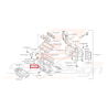 Attache Boitier d'admission Origine Subaru GT 1997 - 2000