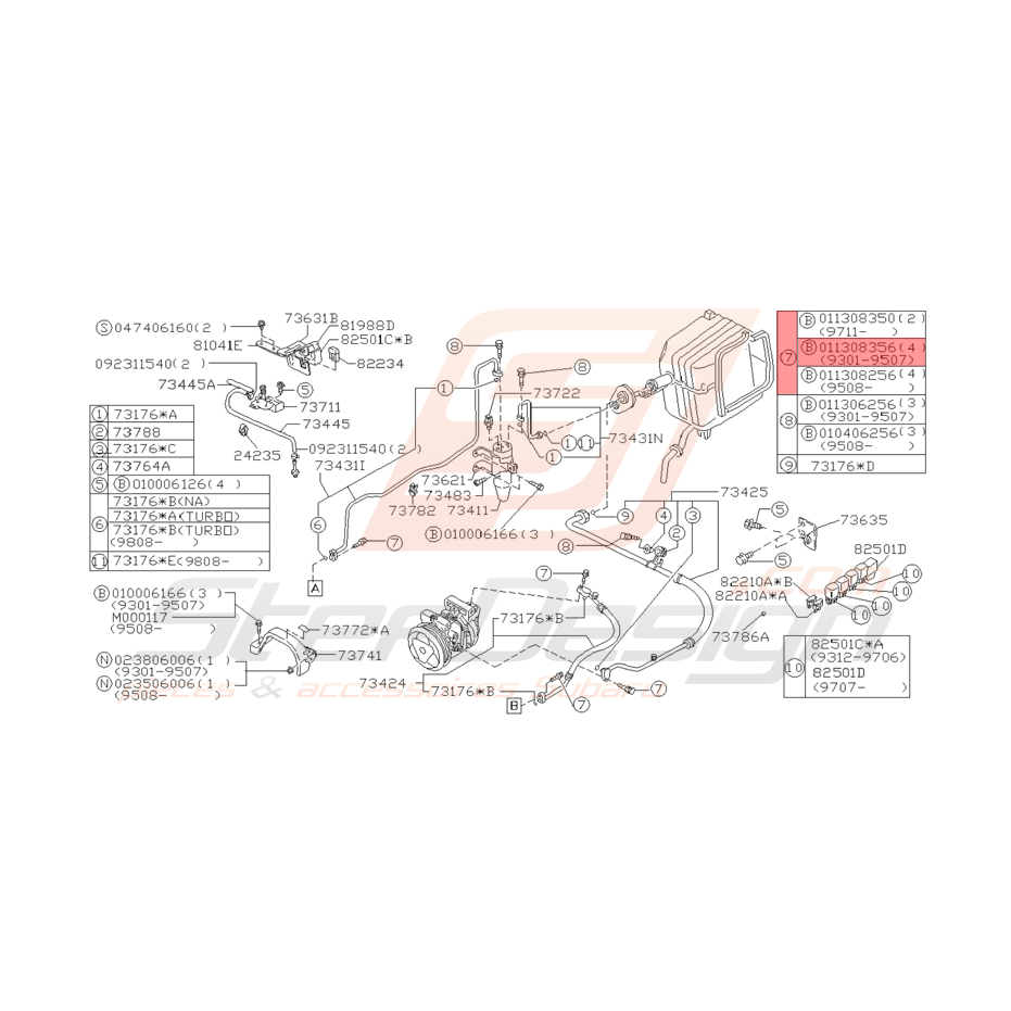 Vis Origine Subaru GT