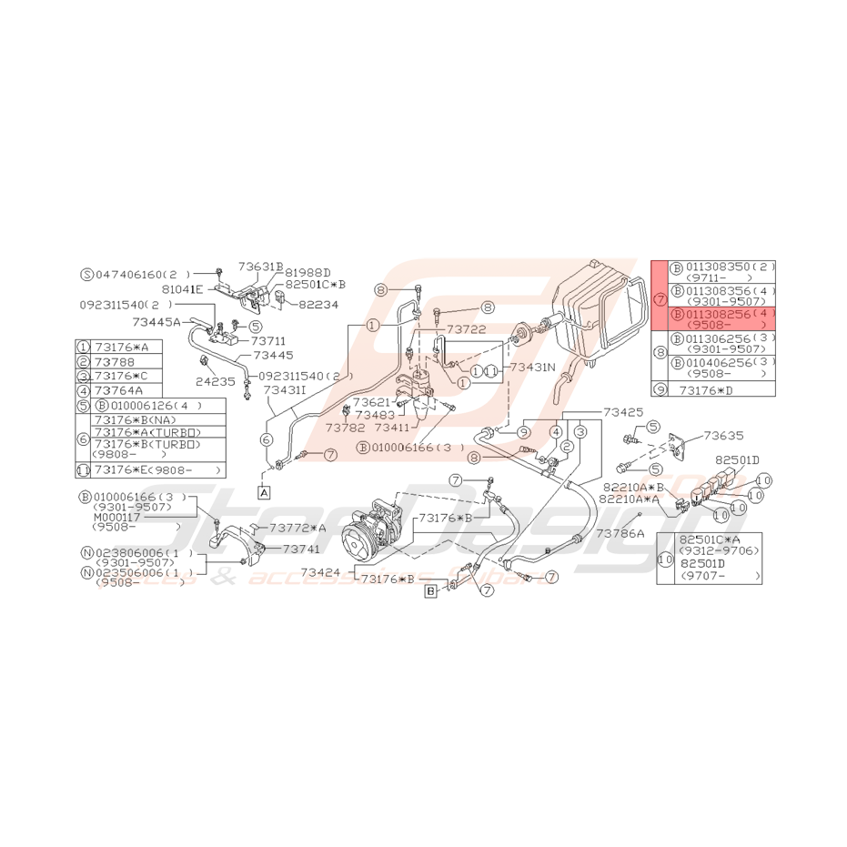 Vis Origine Subaru GT