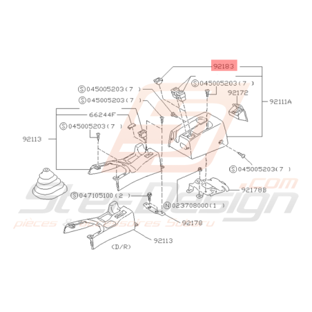 Réceptacle de Monnaie Origine Subaru Impreza GT 1993 - 2000