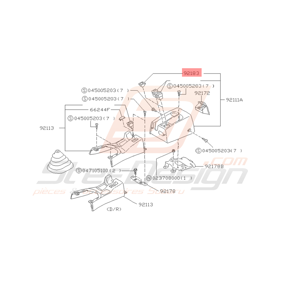 Réceptacle de Monnaie Origine Subaru Impreza GT 1993 - 2000 Réceptacle de Monnaie Origine Subaru Impreza GT 1993 - 2000
