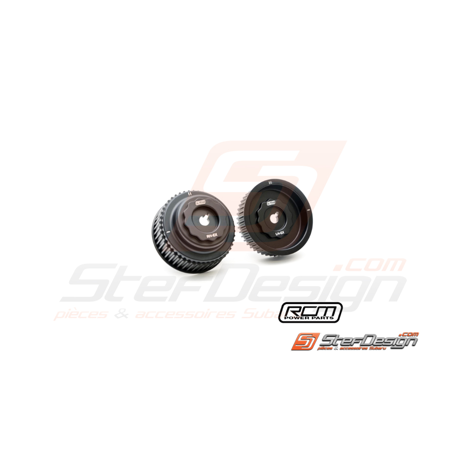 Kit 2 poulies d'échappement RCM GT 99-00 et WRX 01-10 STI 01-07