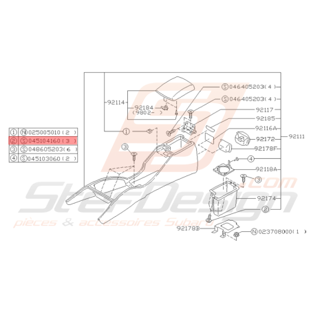 Vis Taraudeuse Origine Subaru