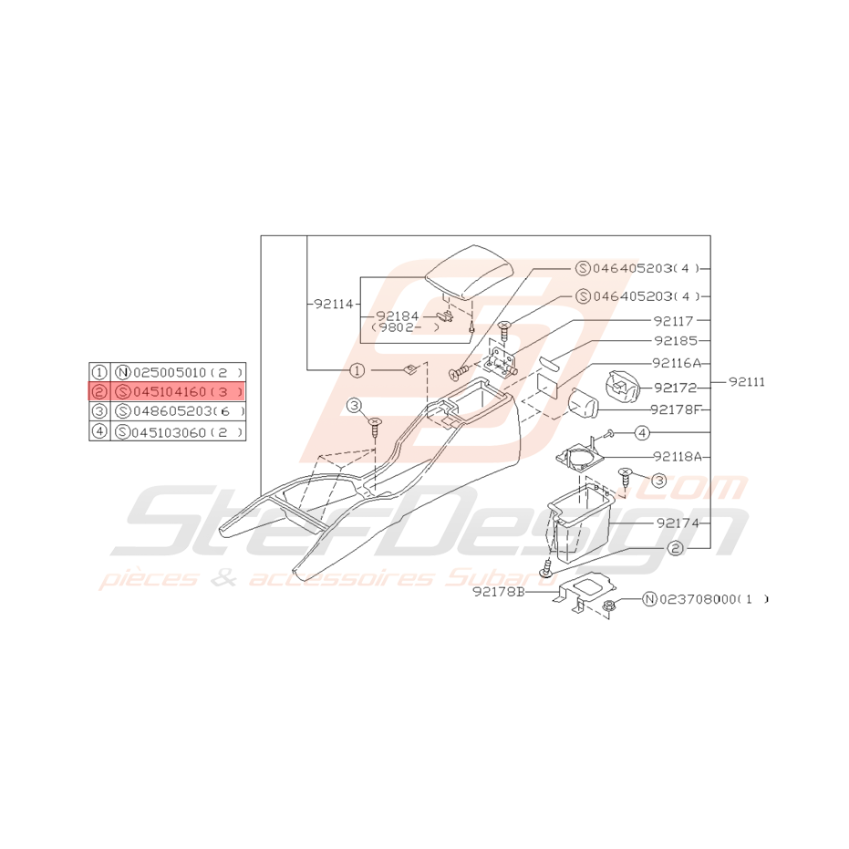 Vis Taraudeuse Origine Subaru