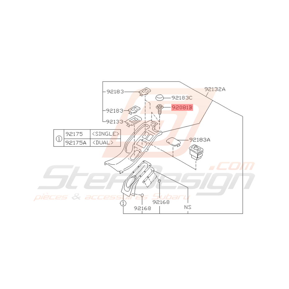 Vis Taraudeuse Origine Subaru GT