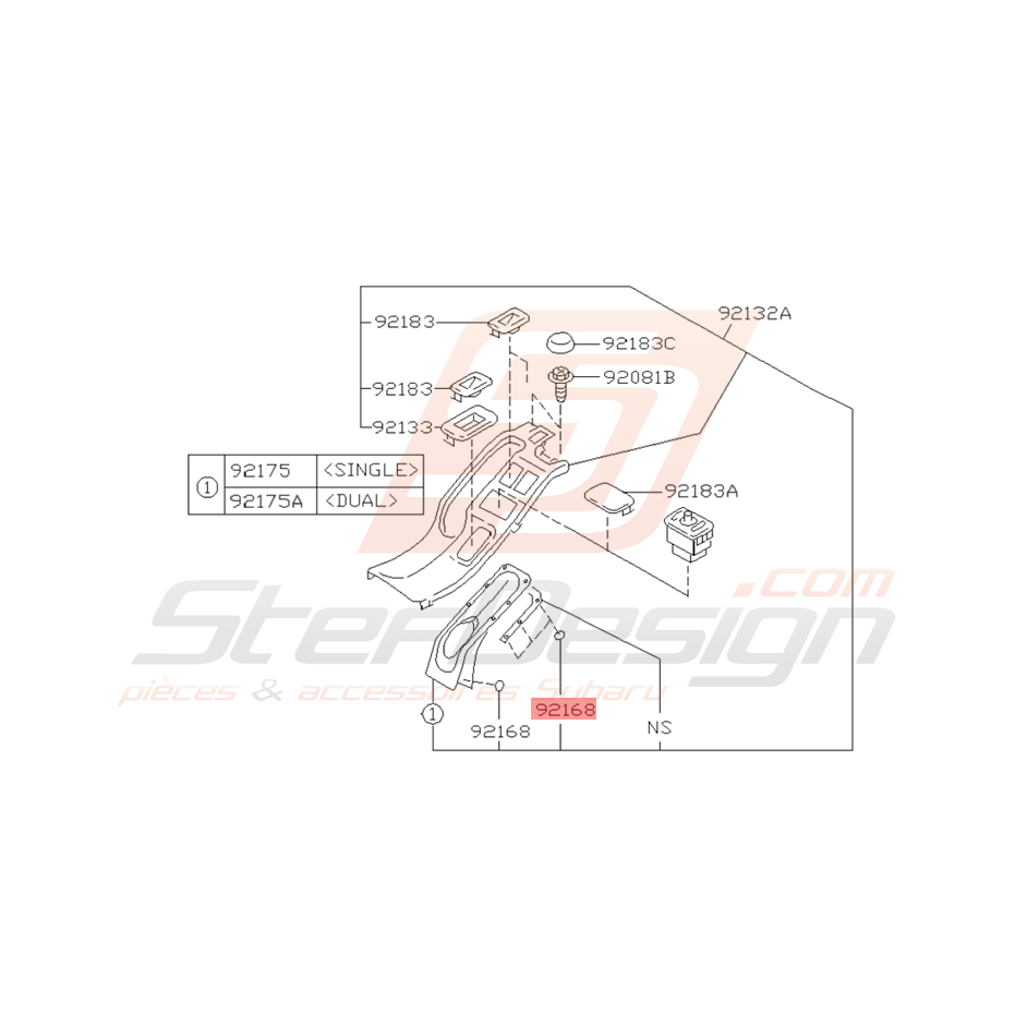 Ecrou Origine Subaru GT Ecrou Origine Subaru GT