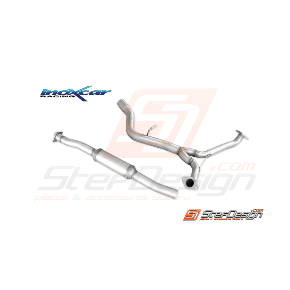 Intermediaire INOXCAR avec pare-flamme pour impreza STI 2015/2017