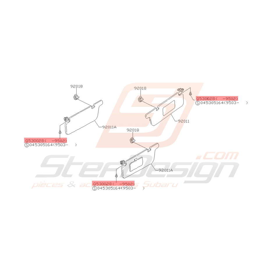 Vis Taraudeuse Origine Subaru 