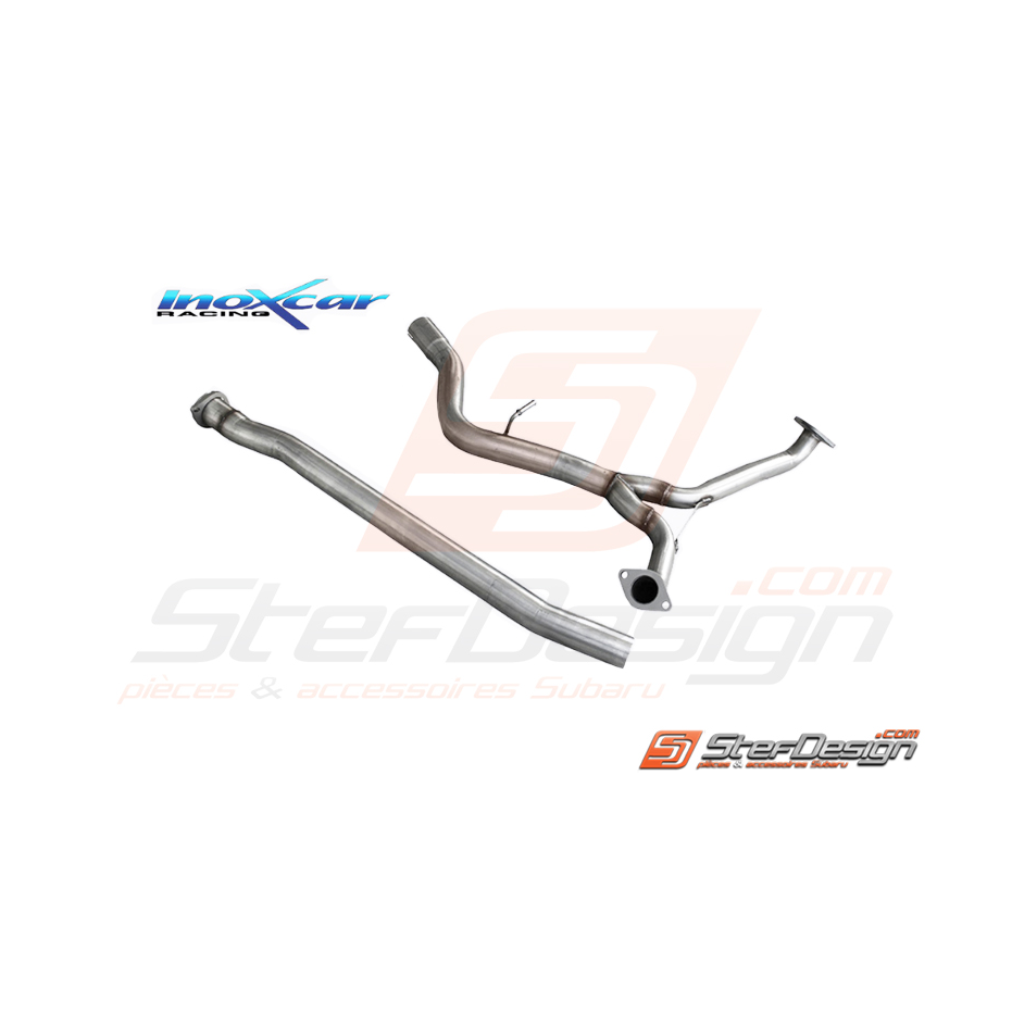 Intermediaire INOXCAR sans pare flamme pour impreza STI 2010-2014