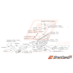 Schéma de garniture de porte avant Origine Subaru Impreza GT 1993-1997