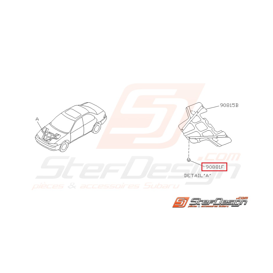 Clips isolation capot GT 93-00 Clips isolation capot GT 93-00