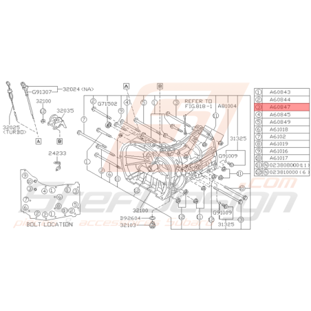 Boulon Origine Subaru GT