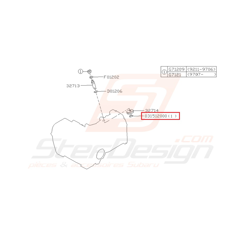 Circlips Origine Subaru Impreza GT 1993-2000 Circlips Origine Subaru Impreza GT 1993-2000
