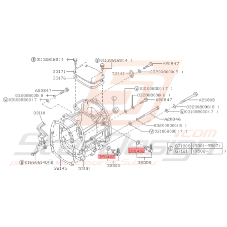 Joint Contacteur Feu Recul Point Mort Origine Subaru GT 93 - 97 WRX 01-04