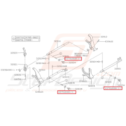 Joint aluminium d'axe de fourchette d'embrayage pour impreza GT 1999-2000