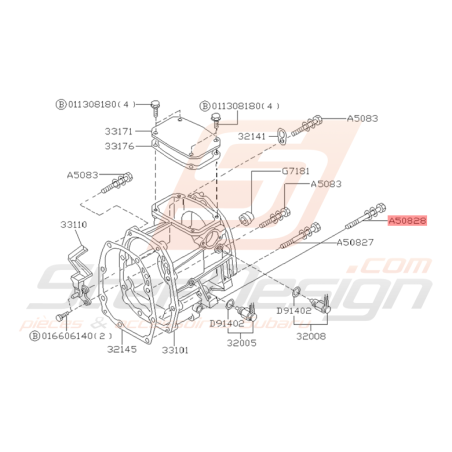 Vis et Rondelle Boite de Transfert Origine Subaru GT 1998 WRX 01-07