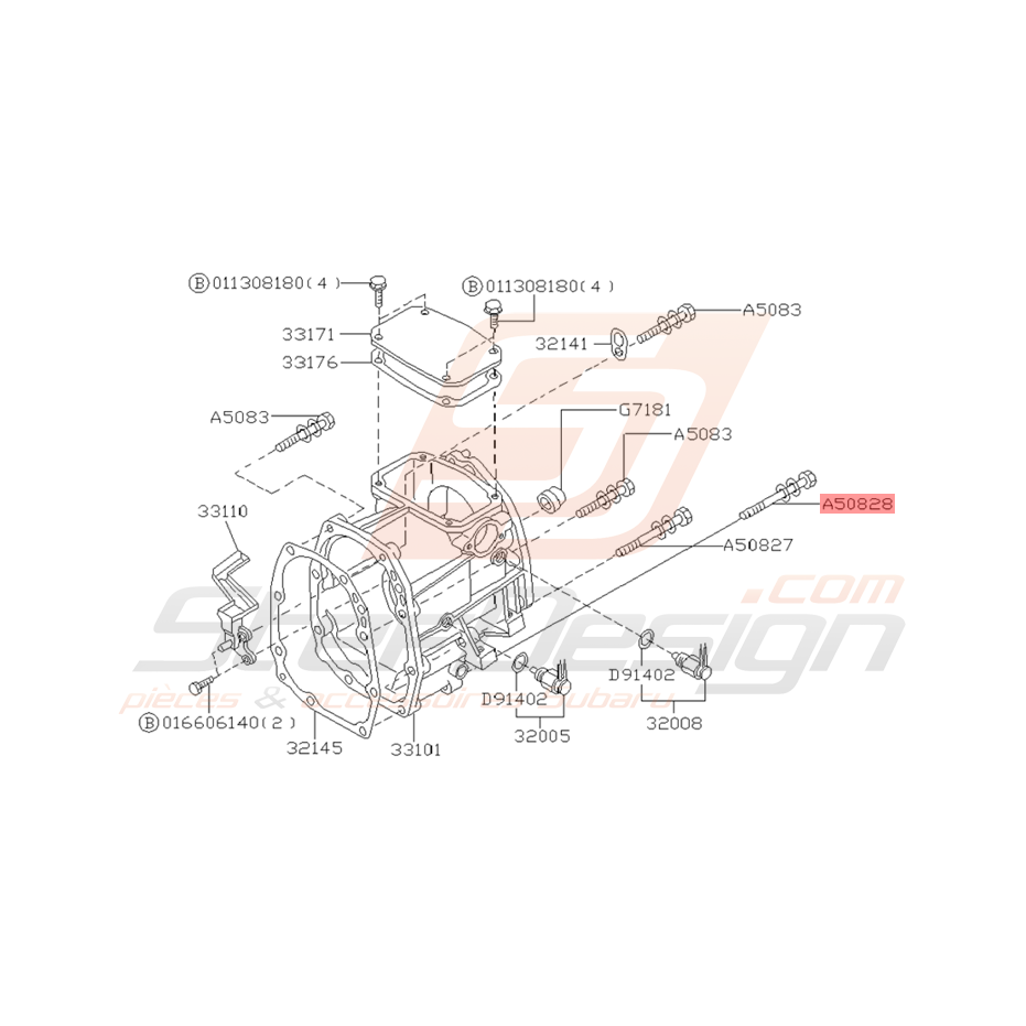 Vis et Rondelle Boite de Transfert Origine Subaru GT 1998 WRX 01-07 Vis et Rondelle Boite de Transfert Origine Subaru GT 1998 WRX 01-07