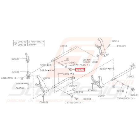 Vis Origine Subaru Impreza GT 1993-2000