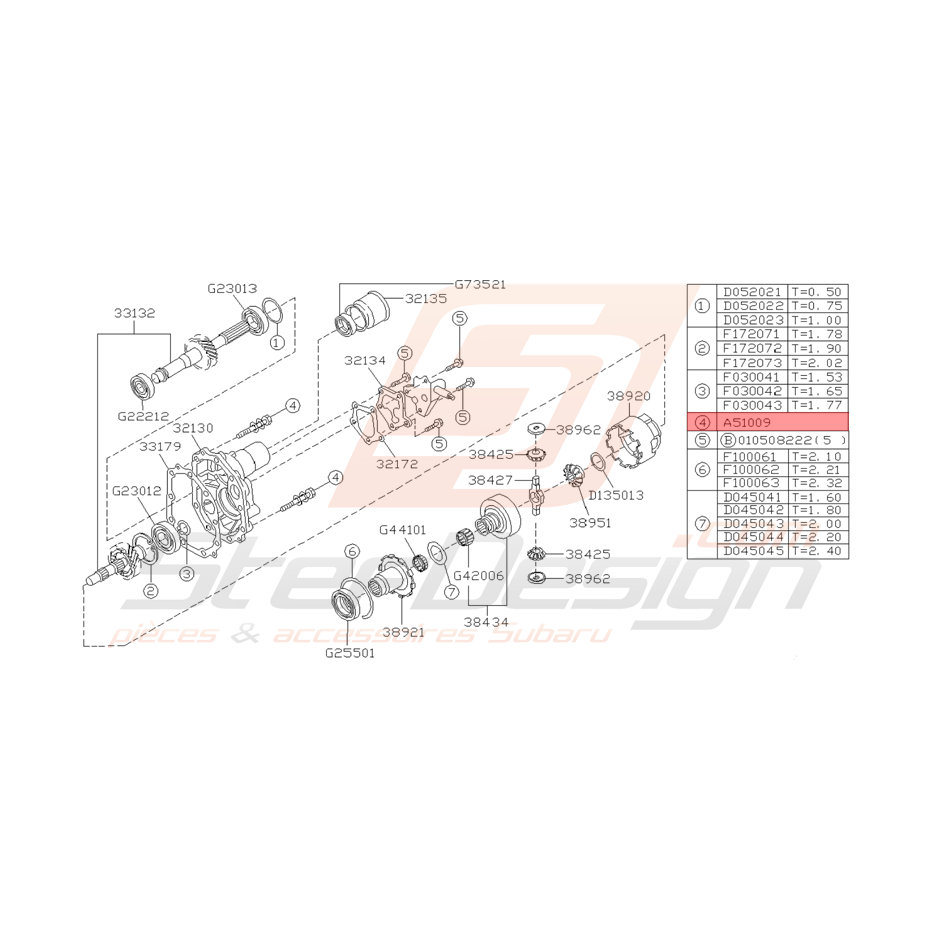 Vis et Rondelle Origine Subaru Impreza GT 1998 WRX 01-05 Vis et Rondelle Origine Subaru Impreza GT 1998 WRX 01-05