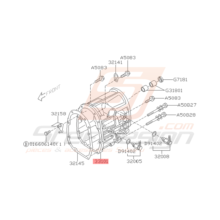 Boitier de Transfert Origine Subaru Impreza GT 1999 - 2000