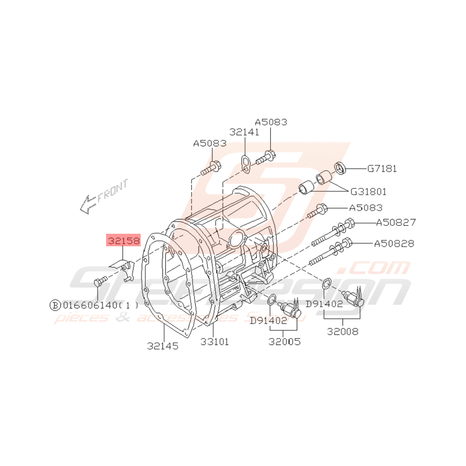 Guide Carter d'Huile Origine Subaru GT 1999 - 2000 Guide Carter d'Huile Origine Subaru GT 1999 - 2000