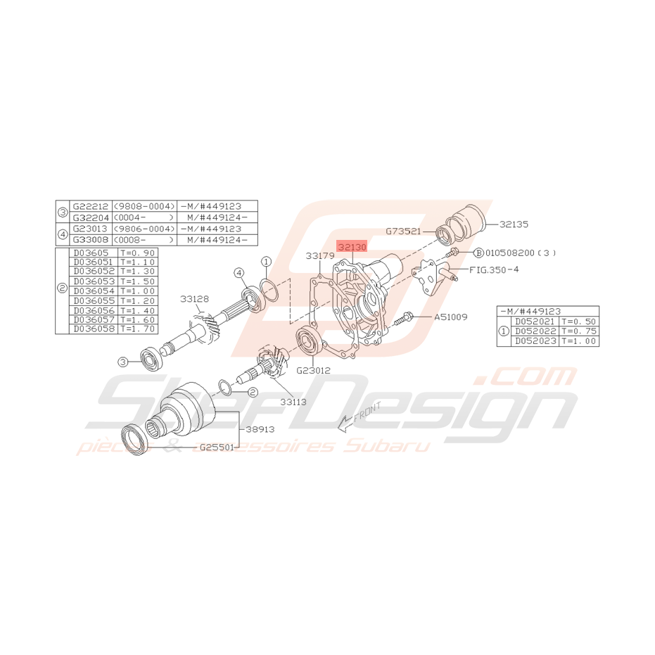 Carter de Boite Origine Subaru Impreza GT 1999 Carter de Boite Origine Subaru Impreza GT 1999