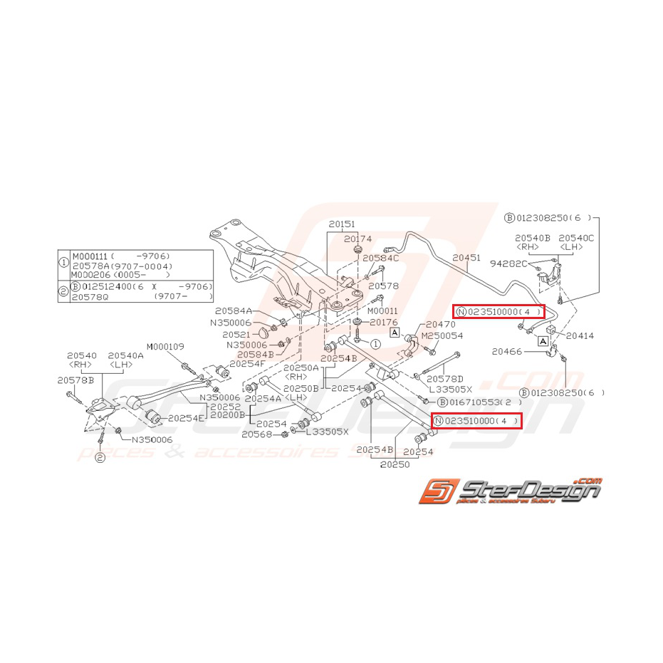 Ecrou échappement intermédiaire/silencieux