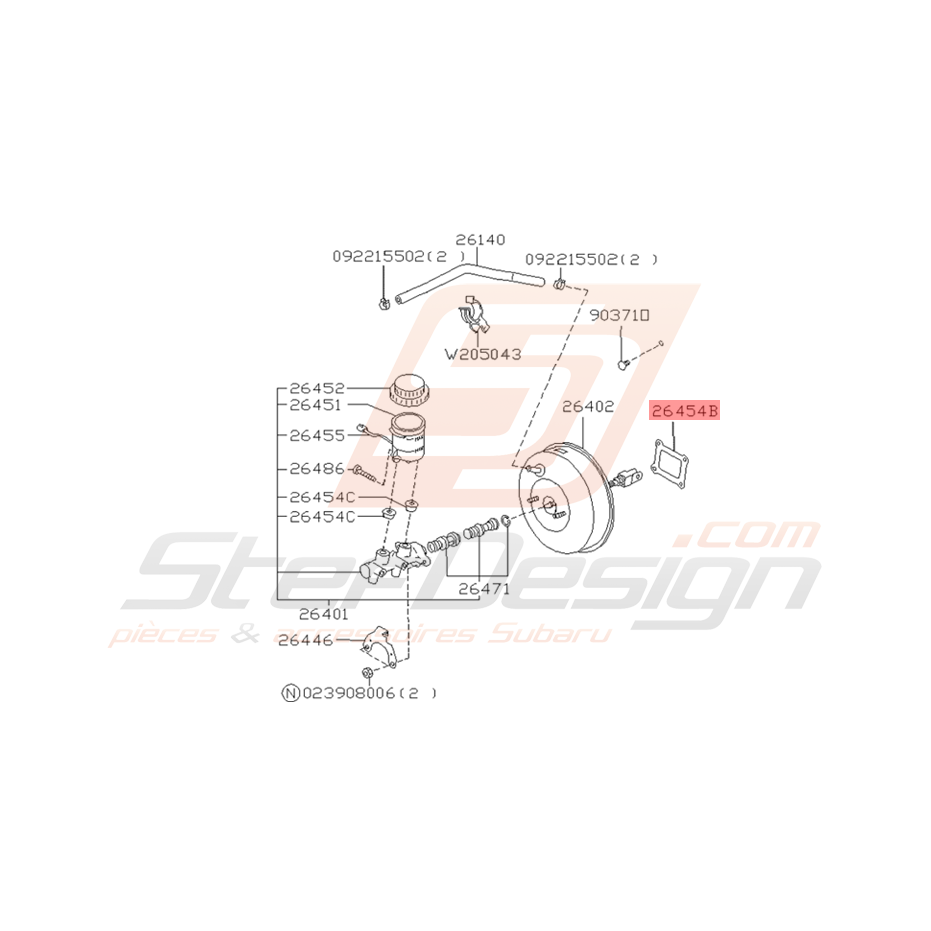 Joint de Dépression Origine Subaru Impreza GT 1993 - 2000 Joint de Dépression Origine Subaru Impreza GT 1993 - 2000