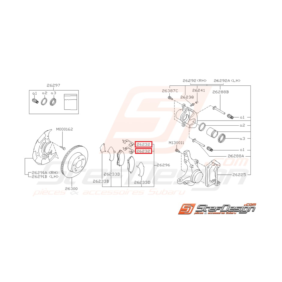 Attache plaquette frein avant GT 97-98