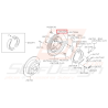 Retenue frein arrière SUBARU GT 97-00 WRX/STI 01-14 Retenue frein arrière SUBARU GT 97-00 WRX/STI 01-14