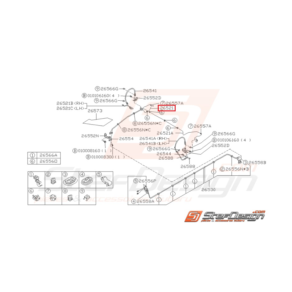 Conduite de frein Origine Subaru pour Impreza GT 1993-2000 Conduite de frein Origine Subaru pour Impreza GT 1993-2000