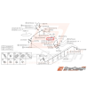 Conduite de frein Origine Subaru pour Impreza GT 1993-2000