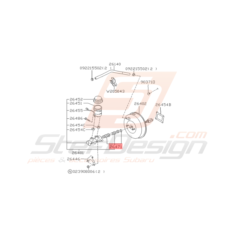 Kit Réparation Maitre Cylindre origine Subaru GT 98 - 00 avec ABS Kit Réparation Maitre Cylindre origine Subaru GT 98 - 00 avec ABS
