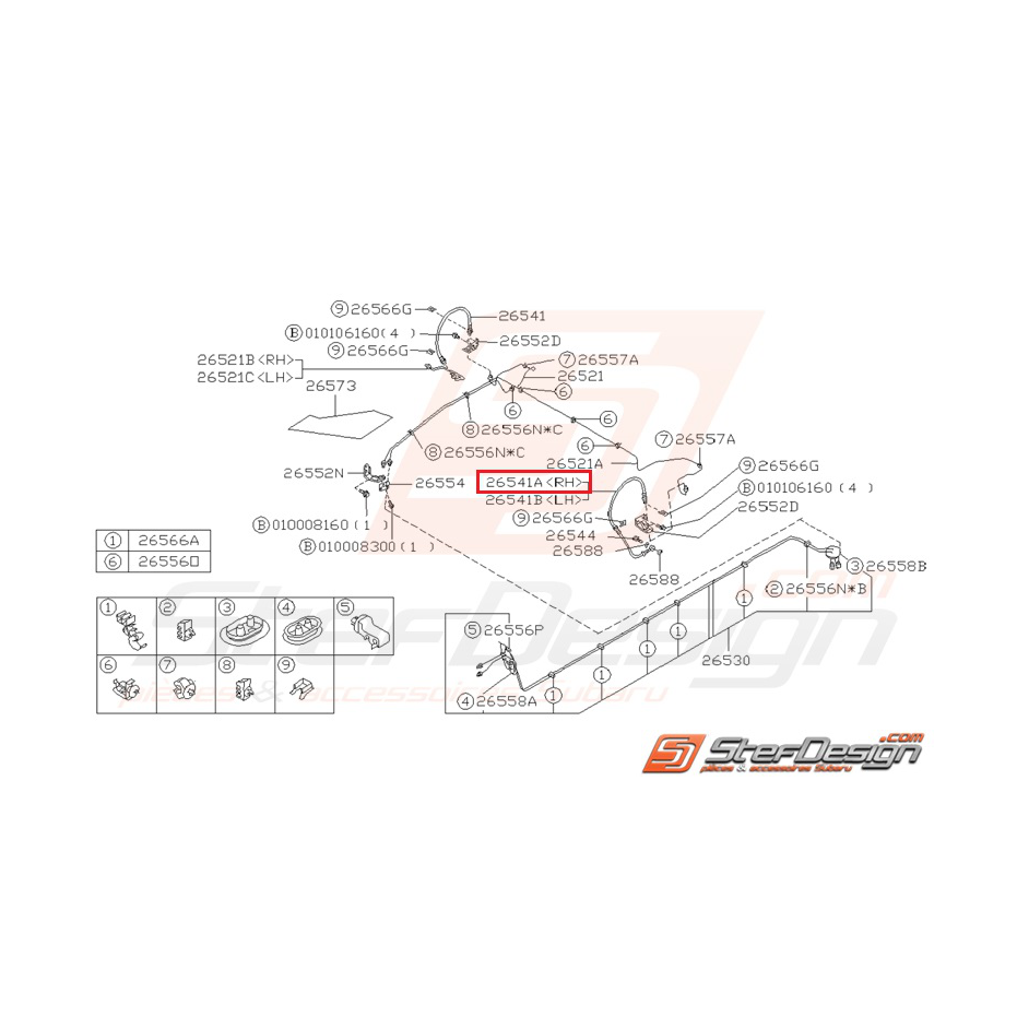 Durite de frein Origine Subaru pour Impreza GT 1993-2000 Durite de frein Origine Subaru pour Impreza GT 1993-2000