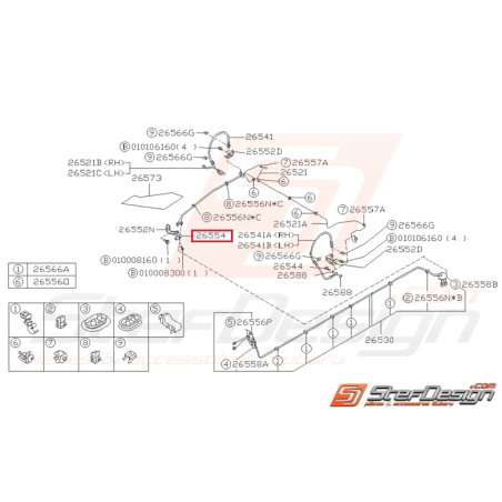 Connecteur Origine Subaru pour Impreza GT 1993-2000