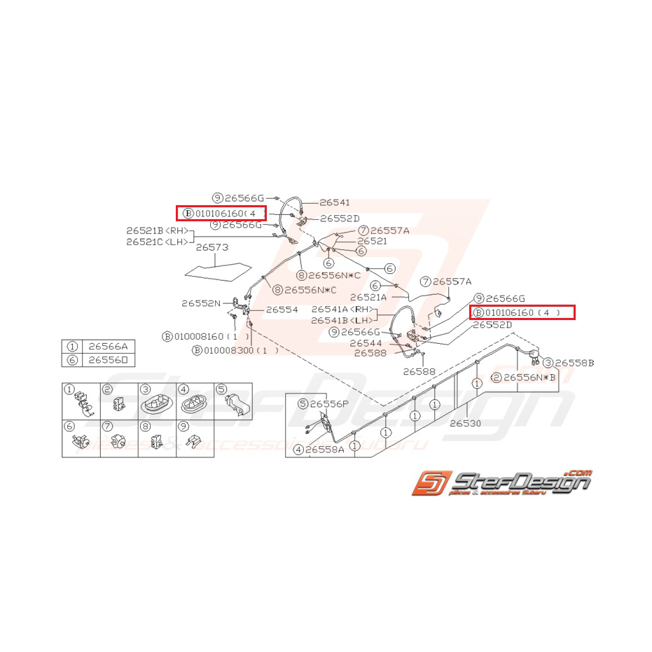 Vis soufflet levier de vitesse WRX/STI 01-07