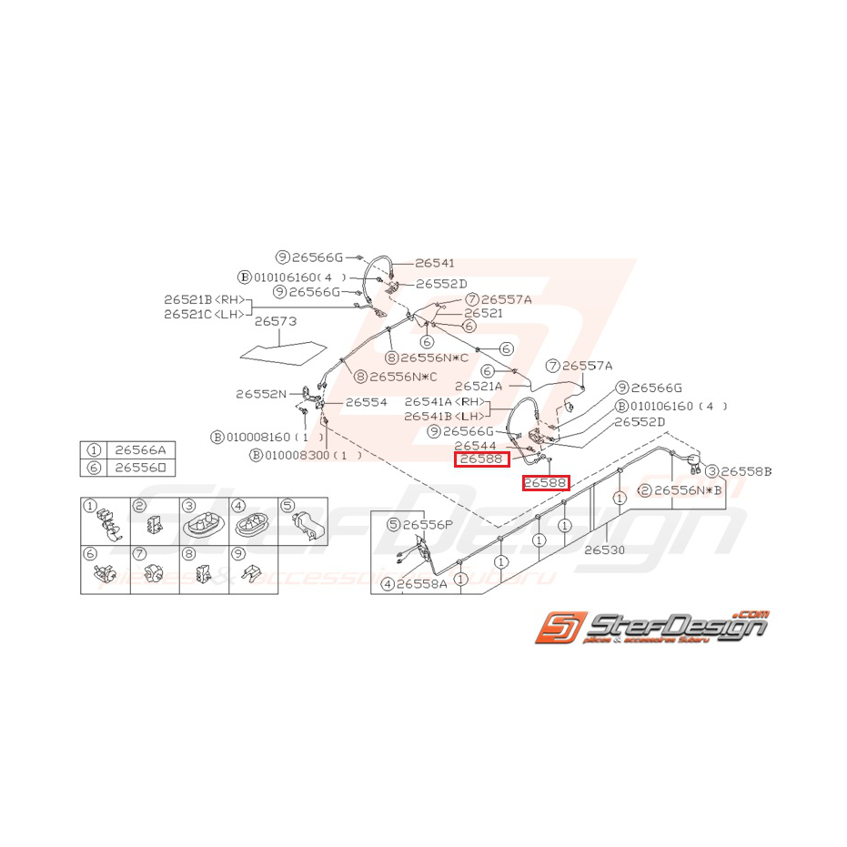 Joint cuivre de flexible d'étrier de frein avant et arrière GT 93-00 WRX/STI 01-14