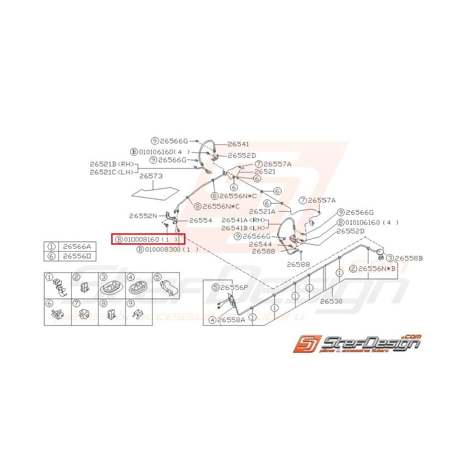 Vis de levier de vitesse WRX/STI 01-07
