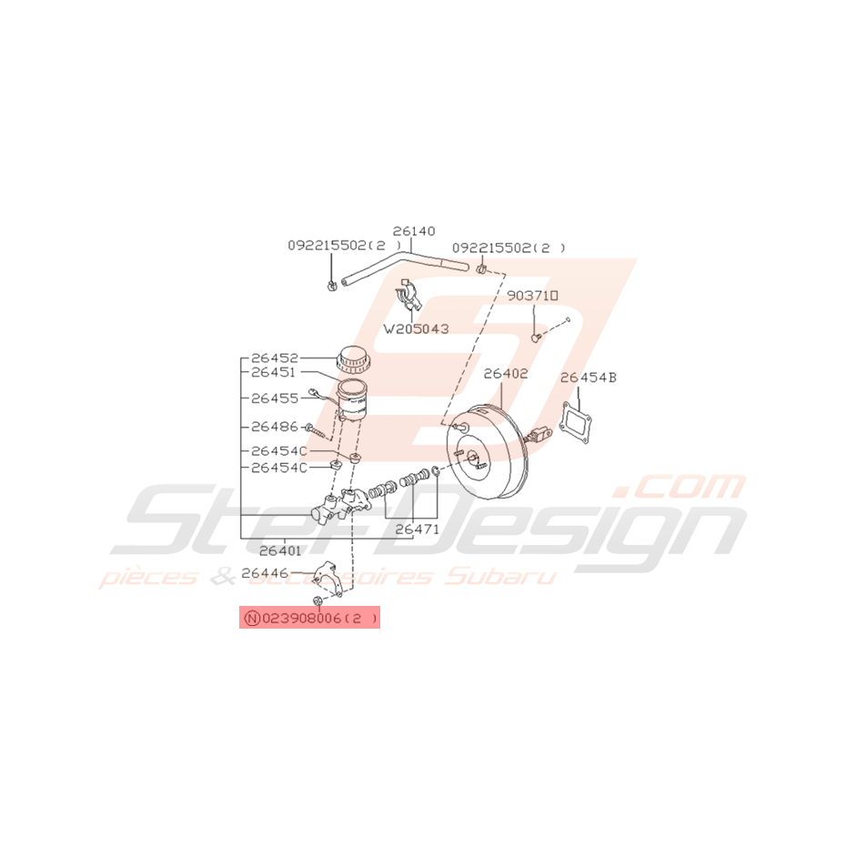 Ecrou Origine Subaru Impreza GT 1993 - 2000 Ecrou Origine Subaru Impreza GT 1993 - 2000